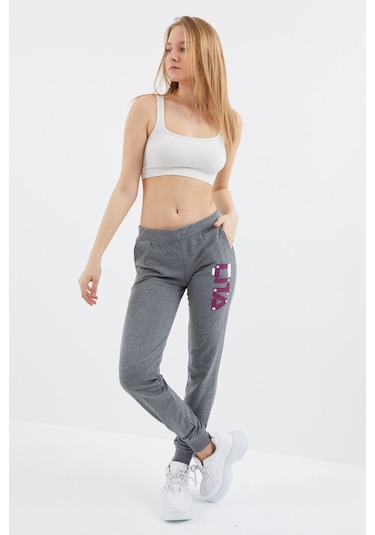 Aymeravm - Paça Lastikli Likralı Eşofman Alt - Çt3912Ga Gri