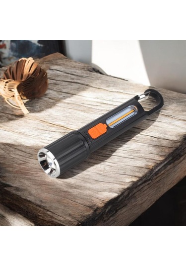 Panther Pt-928 Usb Şarjlı El Feneri Siyah