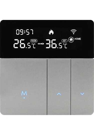 Xindoker Akıllı Su Isıtma Termostati, Wifi İle Uzaktan Kontrol, Doku Ve Ses Komutu, Büyük Lcd Ekran, Donma Engeli, Tatil Modu Ga Tipi