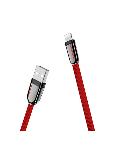 Hoco. U74 Usb To Lightning Şarj Data Kablosu - Kırmızı