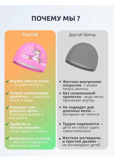 Kyros Çocuklar İçin Kumaş Yüzme Kapağı 481667581 Pembe