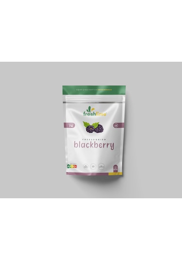 Freshlime Böğürtlen Kuru Meyve Cipsi Dondurularak Kurutulmuş Freeze Dried 20 G