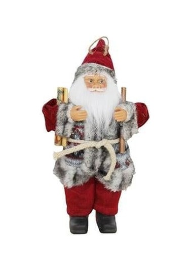 Kayaklı Noel Baba 20 Cm