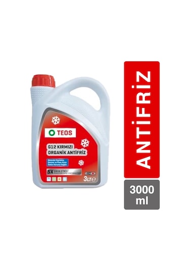 Kırmızı Antifriz Teos 3 Litre -40 Derece