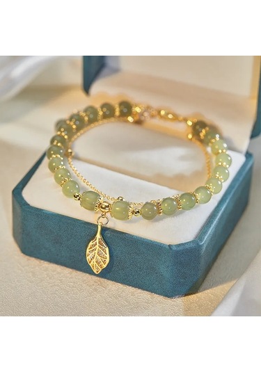 Samdoo Kadınlar İçin Sağlıklı Kullanimlı, Pratik Ve Kompakt Tasarım Çift Zincirli Bilezik - Sevgili Veya Anne Hediyesi Gold