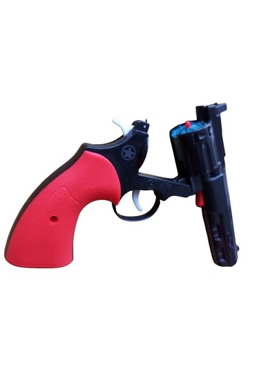 Uzun Namlulu Kapsül Kovboy Oyuncak Tabanca "