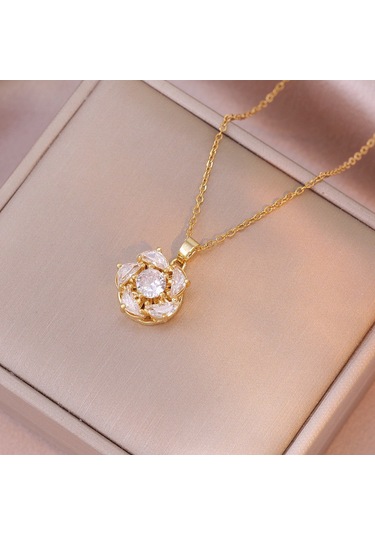 Bayan Kolye: Moda Estetiği Titanyum Çelik Kolye No.279 Çok REnkli