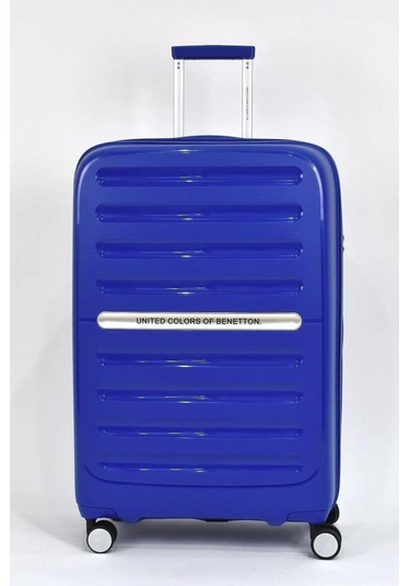 Benetton Büyük Boy %100 Polipropilen Valiz Mavi Bnt1000 Mavi