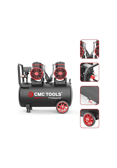 Cmc Cmc-0913 50 Litre Sessiz Yağsız Hava Kompresörü 4 Hp