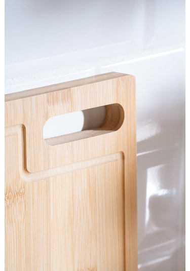 Acar Bambu Kesme Tahtası - 30 Cm Krem