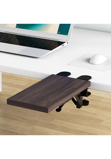 Suntek Ahşap Bilgisayar Kol Dayanağı Bilek Mouse Pad Kahve