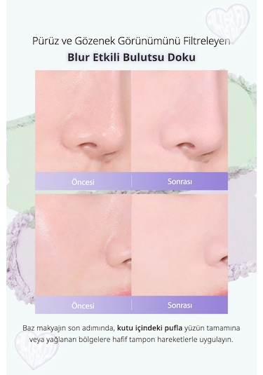 Perıpera Filter Fit Blur Pact 01 Blur Mint
