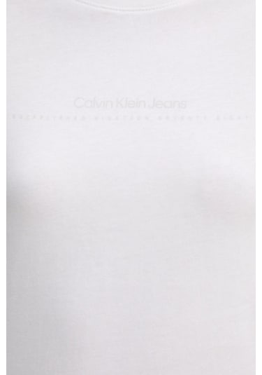 Calvin Klein Bayan T Shirt J20j224990 Yaf Beyaz Beyaz