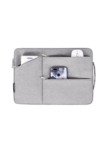 14 İnç Dizüstü Bilgisayar Çantası Yumuşak Astarlı Fermuarlı Koruyucu Kılıf Dizüstü Bilgisayar Çantası Taşınabilir Çanta Black