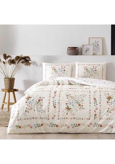 Taç Ranforce Nevresim Takımı Hilarie Pembe Çift Kişilik