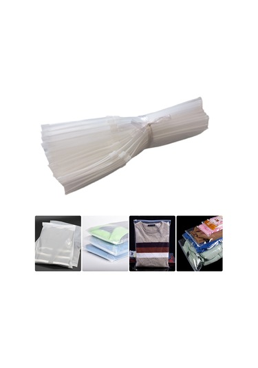 30x40cm 50 Adet Ambalaj Poşetleri Buzlu Çanta Fermuarlı Plastik Os5832-4 Diğer