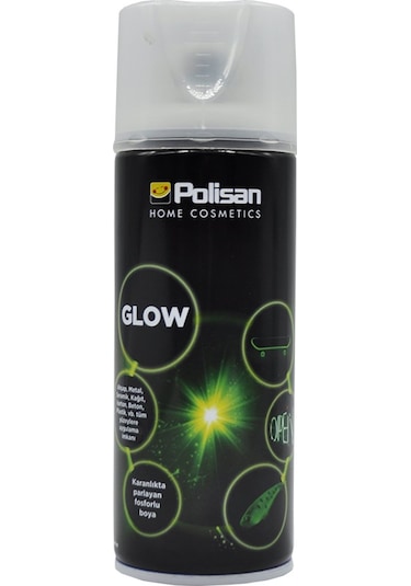 Polisan Sprey Fosforlu Boya Glow 400 ML Karanlıkta Parlayan Boya