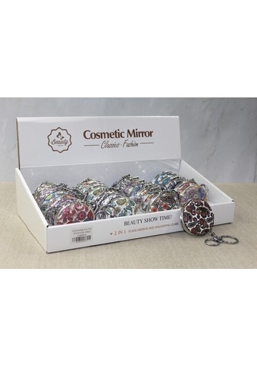 Taşlı El Aynası Anahtarlık Model 8