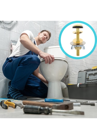 Ximistore9 Stainless Çelik Ve Bakır Tuvalet Koltuğu Sabitleme Vidalari - Ev Ve Ticari Kullanim Icin Dayanikli, Evet Ve Uyumlu Montaj Altın