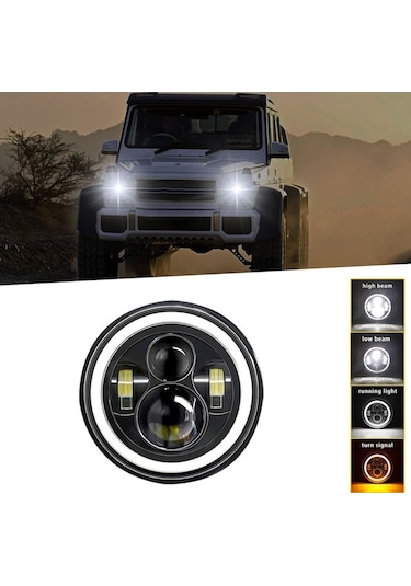 Ebitda 1pcs 7 6000k 140w Ip67 Su Geçirmez Led Far, Drl/ışık Sinyali