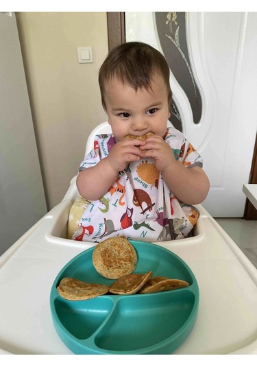 Yorni 1-3 Yaş, Zoo Sıvı Geçirmez, Cırtlı, Yarım Kollu Bebek Mama Önlüğü Çok Renkli