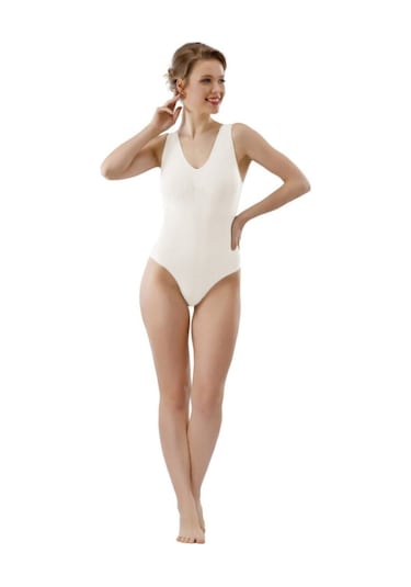 Layza Form Geniş Askılı Boy Body Korse 17600 Beyaz