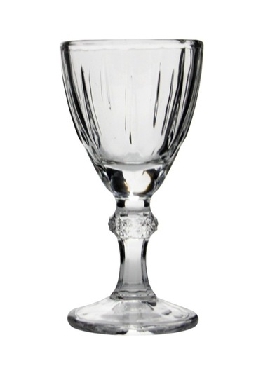 Perotti Marley Gravürlü Ayaklı Cam Kahve Yanı Su Bardağı