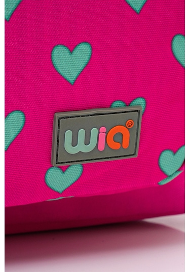 Wia Kids Kalp Desenli 4 Bölmeli Üçlü Okul Çanta Seti