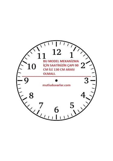 45 cm Yelkovan Büyük Saat Mekanizması Diğer