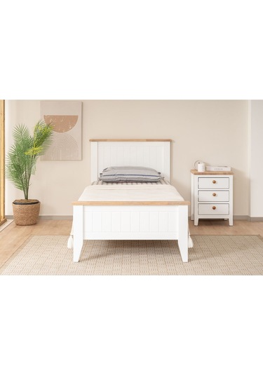 Uren Modern İnci Beyaz Çift Kişilik Karyola