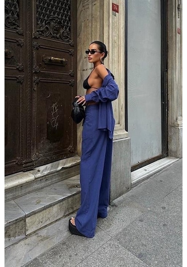 Larissa Çizgili Takım 9766 08 İndi Go