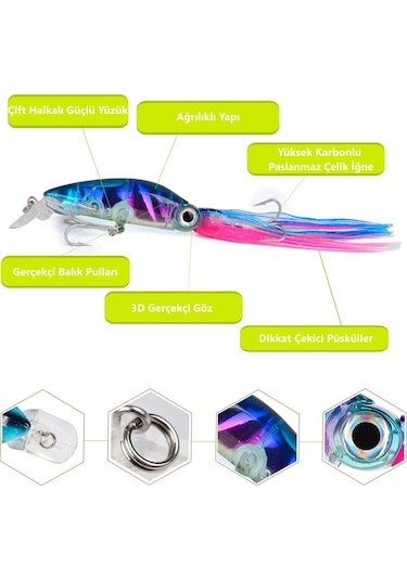 MSO VIP Kalite 18.5CM 18Gr Kalamar Minnow Rapala Yapay Yem