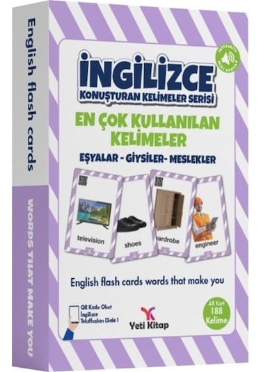İngilizce Konuşturan Kelimeler Serisi - Eşyalar Giysiler Meslek