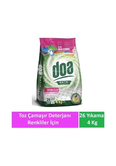 Doa Matik Toz Deterjan Beyazlar Ve Renkliler 2 X 4 Kg