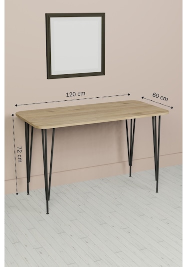 Feza Yemek Masası 60x120 Yemek Masası, Çalışma Masası, Bilgisayar Masası Çam