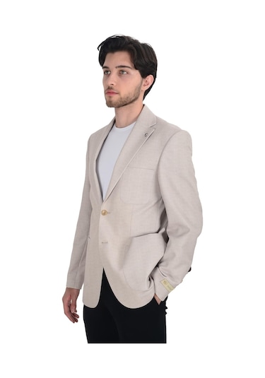Cengiz İnler Kırçıllı Slim Fit Erkek Ceket 001