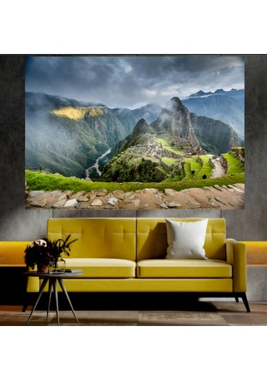 Dağ Manzaralı Sanatsal Dekoratif Duvar Tablosu