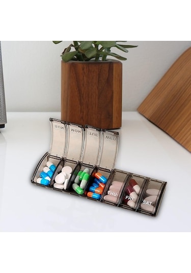 Pazly Toz Suntek Magideal Kutusu Hap Haftalık Günlük Gri Geçirmez Bireysel Li Gri