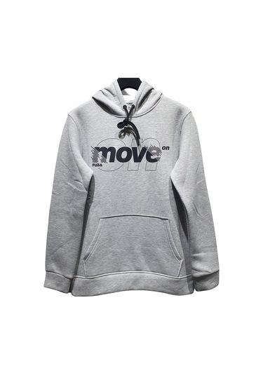 Fuba Kapşonlu Sweat Move Gri Gri