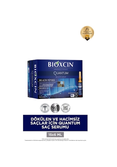 Bioxcin Quantum Ekstra Hacim & Bakım Serumu 15x6 - Dökülme Karşıtı İnce Saçlar İçin