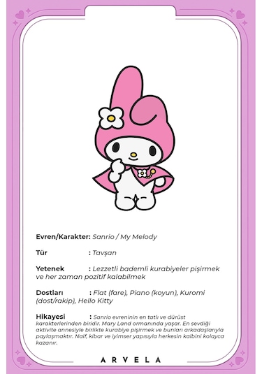 Kuromi & My Melody Karakteri - Eğitici Oyuncak - Koleksiyon