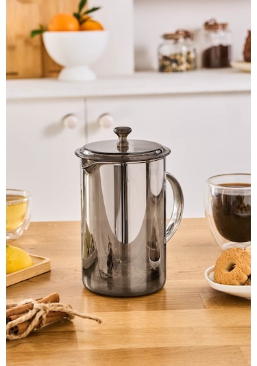 Karaca Alina French Press Gri 800 Ml Gri