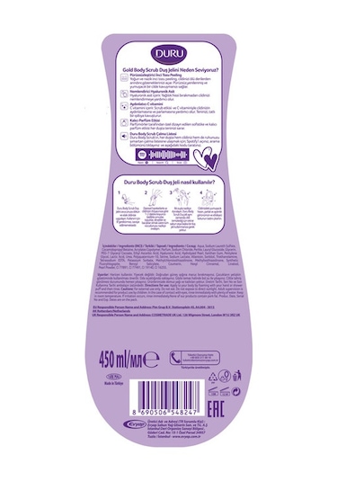 Duru Body Scrub Gold Duş Jeli 2 x 450 ML