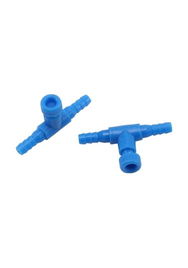 Ulzyvf Ncanruı 200 Adet Mavi Plastik 2 Yollu Akvaryum Balık Tankı Hava Pompası Kontrol Vanası 4mm Hava Borusu