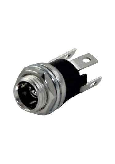 IC-258A DC Jak Üstten Somunlu 2.1mm Somunlu Ø8mm