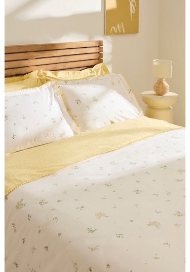Kaşmir Home Mario Çift Kişilik Nevresim Takımı Sarı Sarı