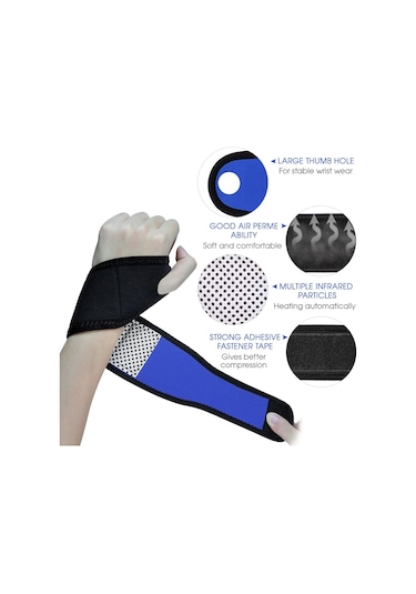 Hallow-1 Adet Bilek Desteği Brace Isıtma Bilek Sabitleyici Y23189bl-1