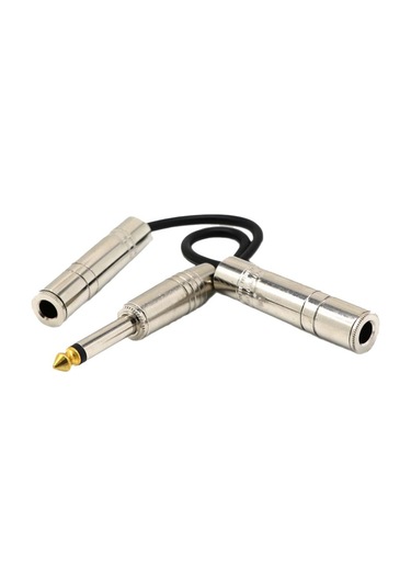 Suntek 6.35mm Mono Fiş Erkek Çift 1/4 "6.35mm Jack Kadın