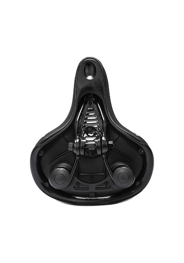 Moveevo Dağ Bisikleti Koltuğu - Ergonik Konforlu, İki Şok Emici Toplu, Orta Delikli Havalandırmalı Sarı Oturak Sarı