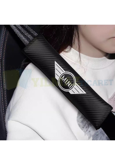 Mini Cooper Logo Emniyet Kemer Pedi Nakış İşleme 2 Adet